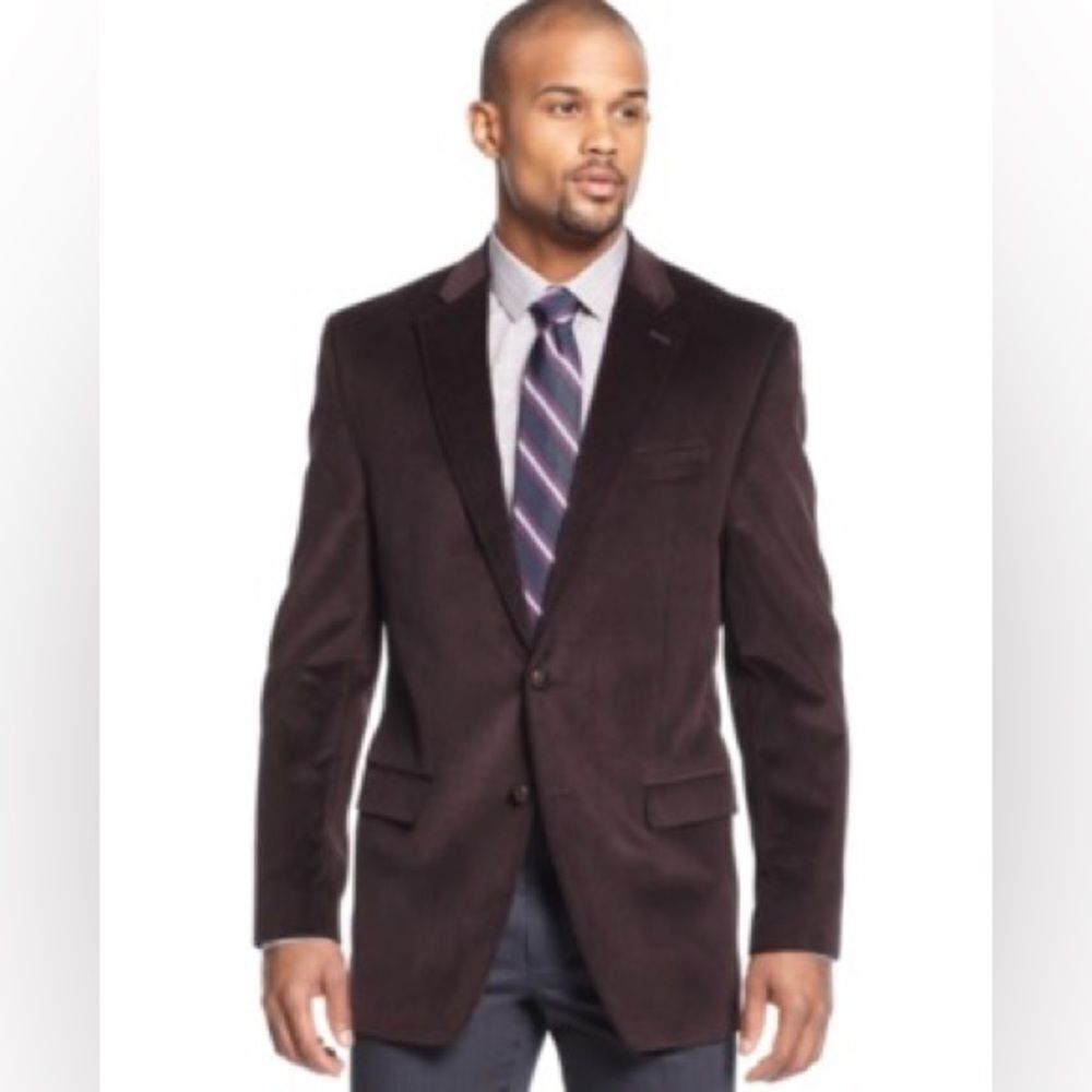Lauren Ralph Lauren Purplish Brown Corduroy Blazer